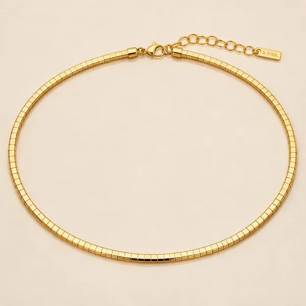 Gold_Stainless_Steel_Omega_Chain_Choker_Necklace_For_Women