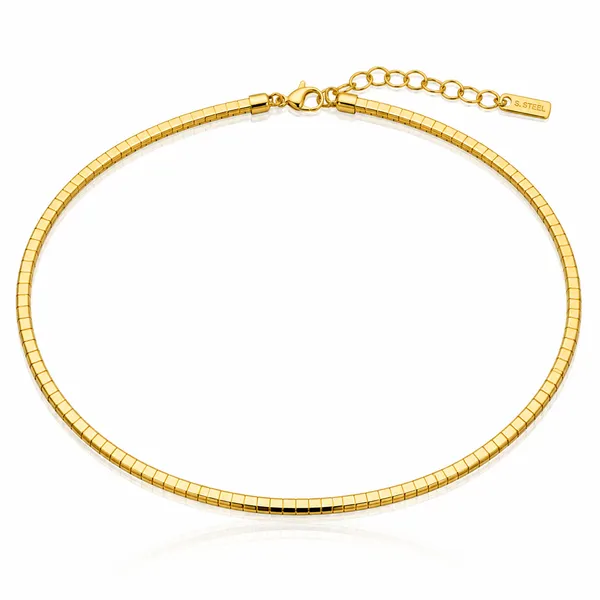 Gold_Stainless_Steel_Omega_Chain_Choker_Necklace_For_Women