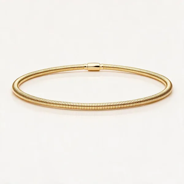 Gold_Stainless_Steel_Structured_Snake_Link_Choker_Necklace_For_Women