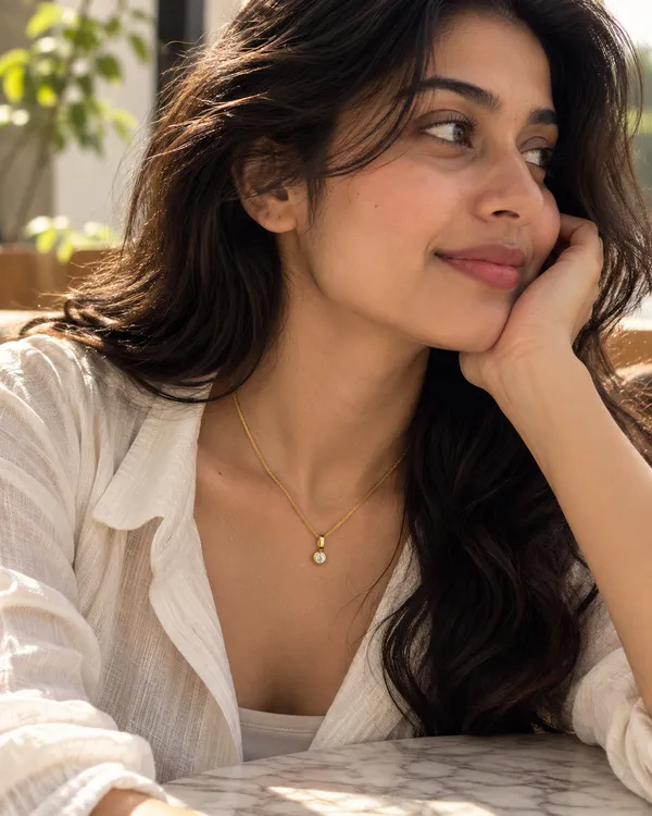 Round_CZ_Bezel_Solitaire_Wheat_Chain_Necklace