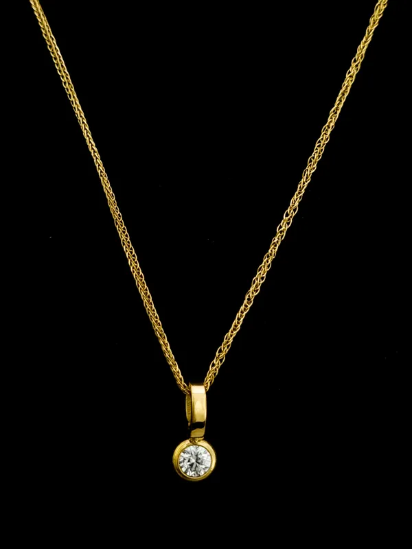 Gold_Stainless_Steel_Round_Cz_Bezel_Solitaire_Necklace_For_Women