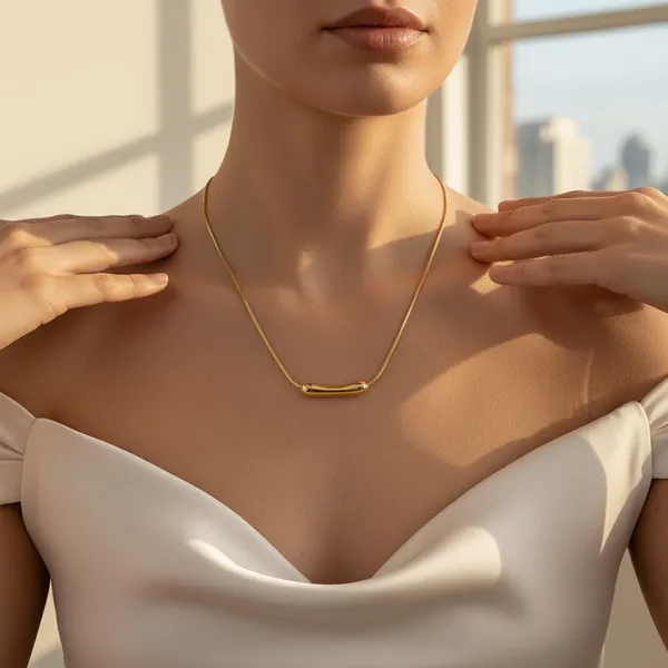 Gold_Stainless_Steel_Capsule_Pendant_Necklace_For_Women