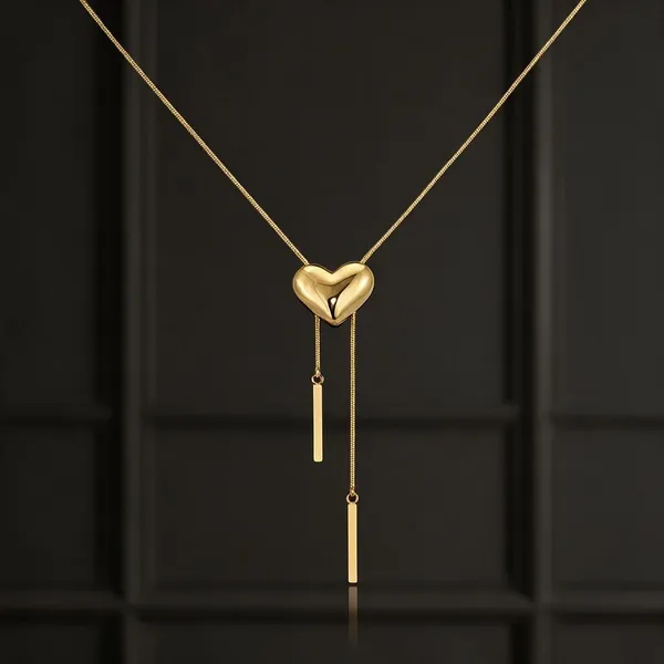 Gold_Stainless_Steel_Heart_Lariat_Necklace_For_Women