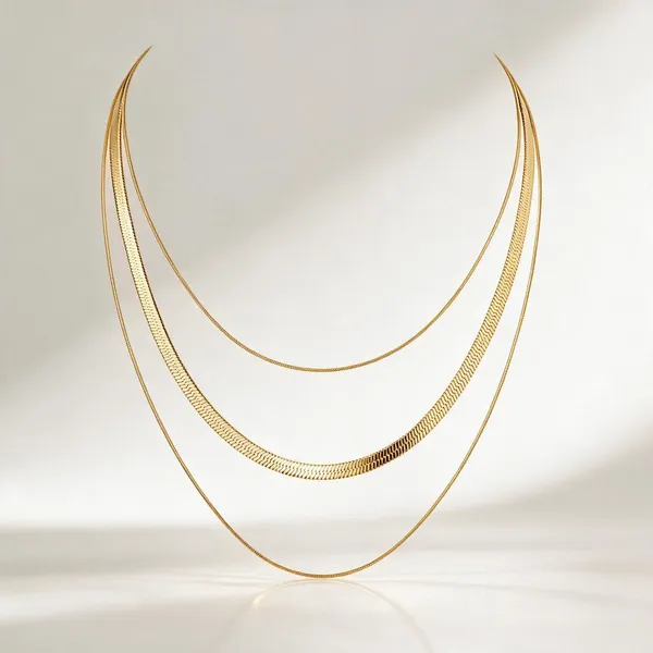 Gold_Stainless_Steel_Snake_Rope_Trio_Necklace_For_Women