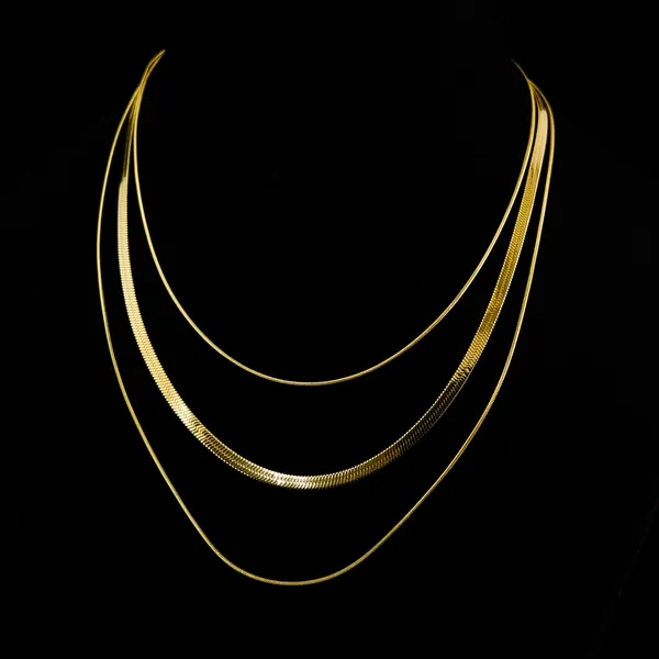 Gold_Stainless_Steel_Snake_Rope_Trio_Necklace_For_Women