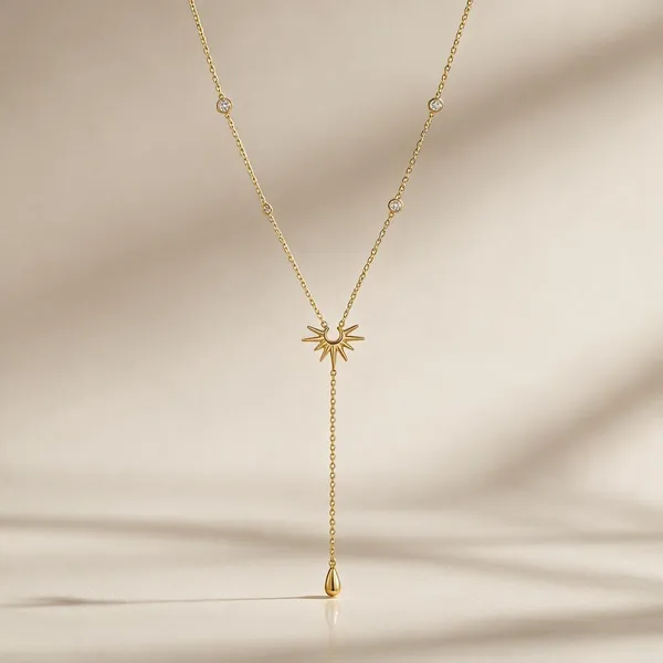 Gold_Stainless_Steel_Star_Lariat_Necklace_For_Women
