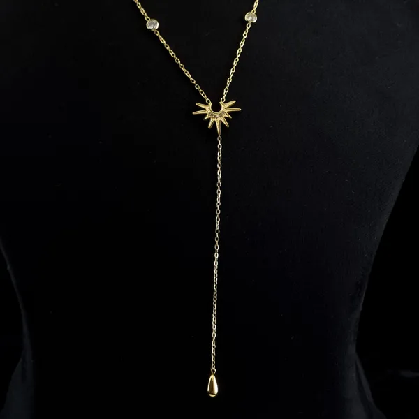 Gold_Stainless_Steel_Star_Lariat_Necklace_For_Women