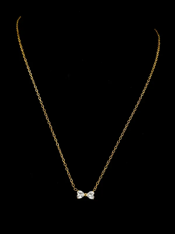Twin_CZ_Heart_Bow_Pendant_Necklace