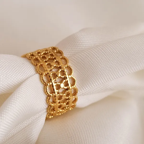 Gold_Stainless_Steel_Filigree_Ring_For_Women