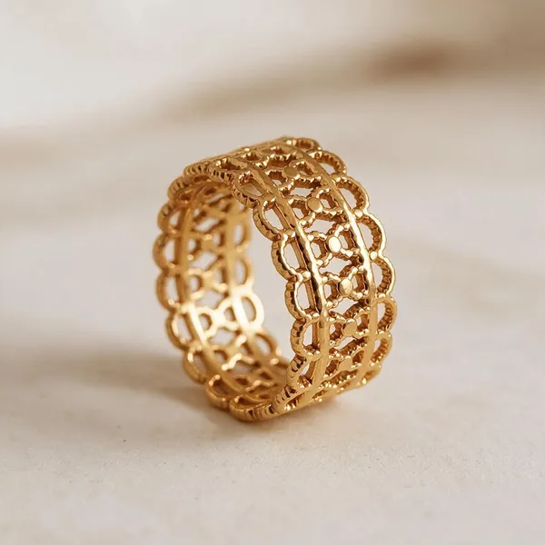 Gold_Stainless_Steel_Filigree_Ring_For_Women