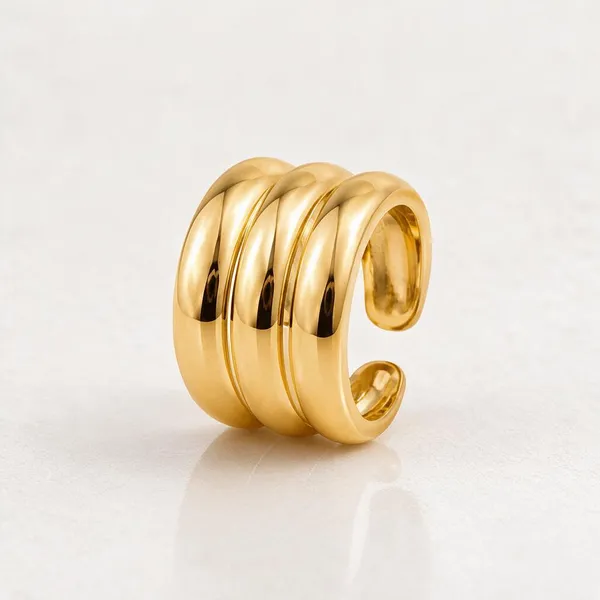 Gold_Stainless_Steel_Bold_Trio_Ring_For_Women
