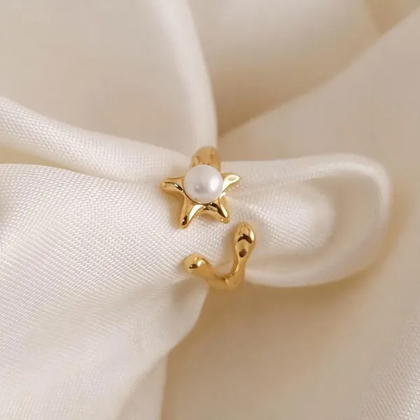 Gold_Stainless_Steel_Celestial_Star_Wrap_Ring_For_Women