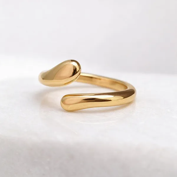 Gold_Stainless_Steel_Double_Drop_Open_Ring_For_Women