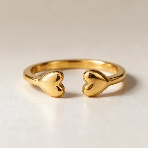 Gold_Stainless_Steel_Double_Heart_Open_Band_Ring_For_Women