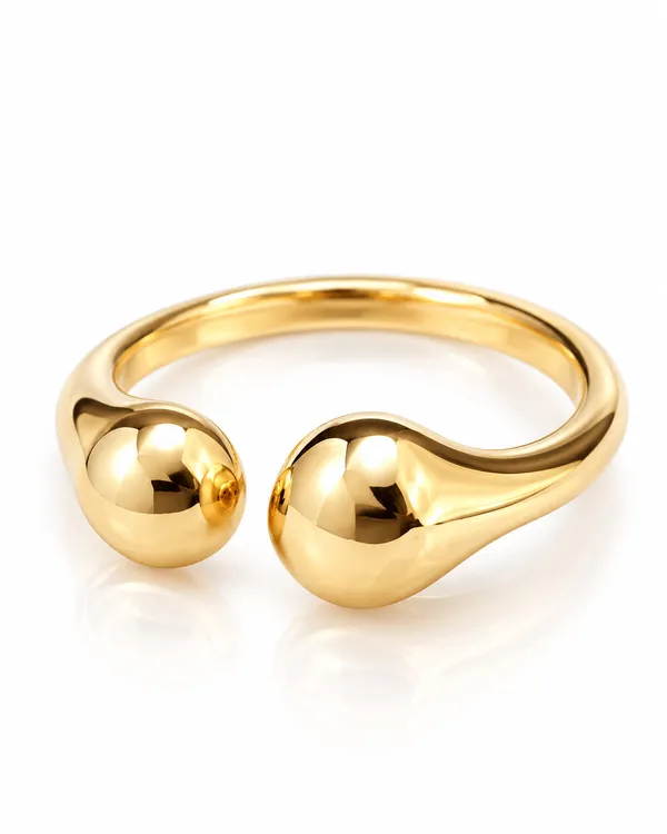 Gold_Stainless_Steel_Double_Orb_Open_Ring_For_Women
