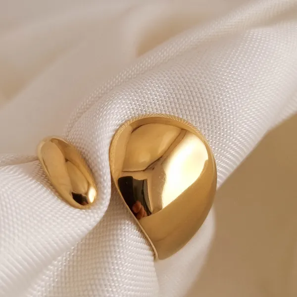 Gold_Stainless_Steel_Double_Teardrop_Wrap_Ring_For_Women