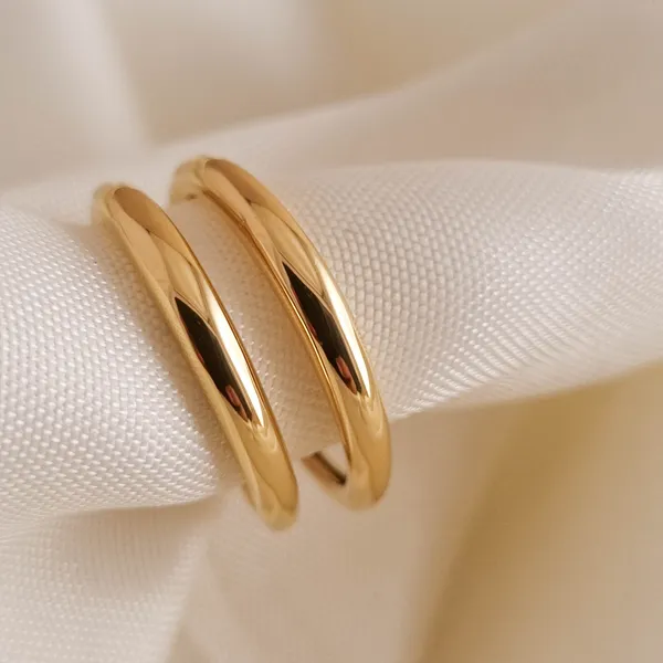 Gold_Stainless_Steel_Duet_Stacking_Ring_For_Women