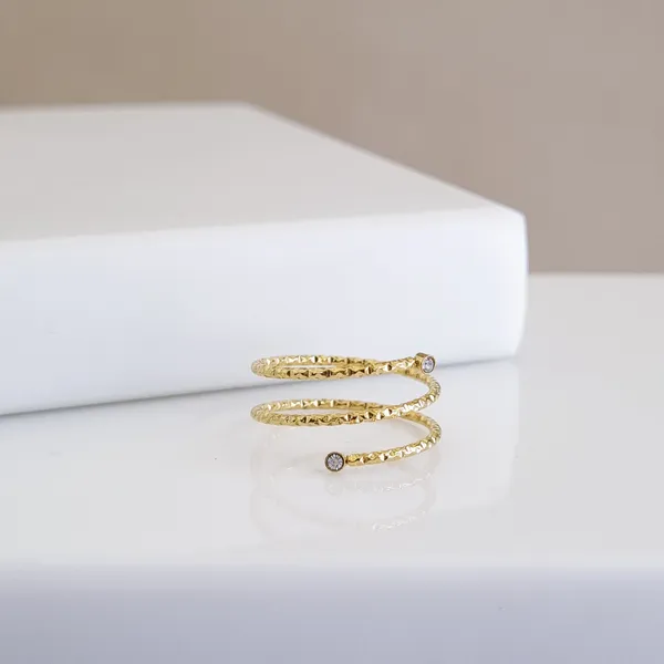 Gold_Stainless_Steel_Hammered_Spiral_Wrap_Ring_For_Women