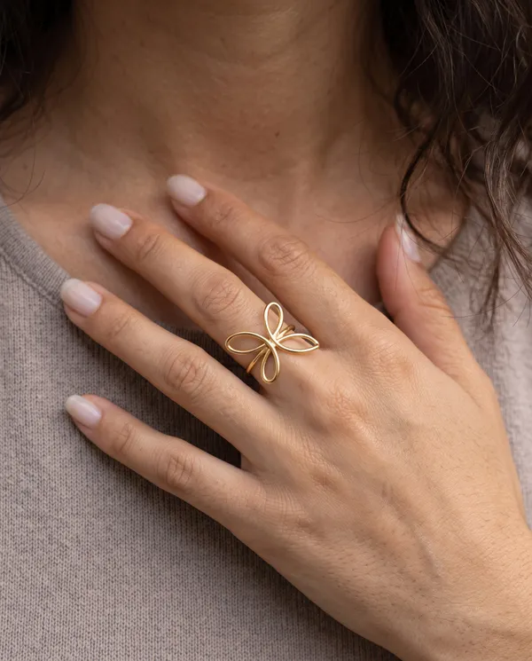 Gold_Stainless_Steel_Open_Butterfly_Statement_Ring_For_Women