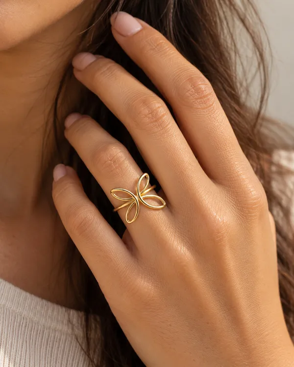 Gold_Stainless_Steel_Open_Butterfly_Statement_Ring_For_Women