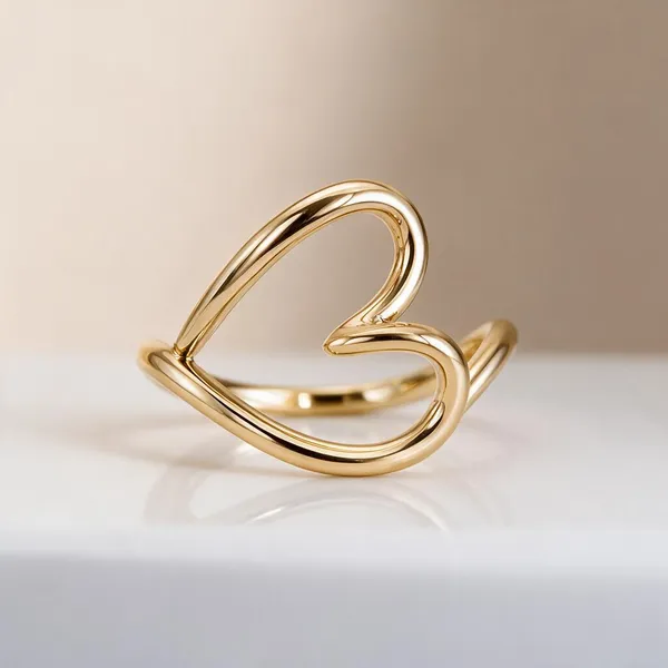 Gold_Stainless_Steel_Open_Heart_Ring_For_Women