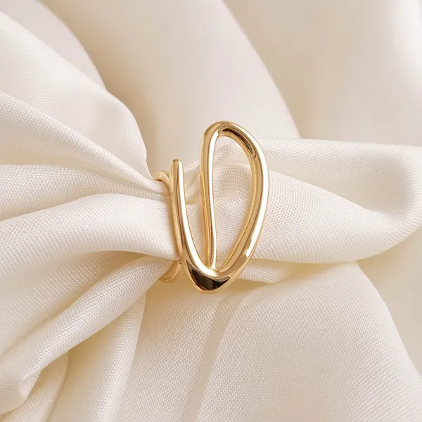 Gold_Stainless_Steel_Open_Wave_Ring_For_Women