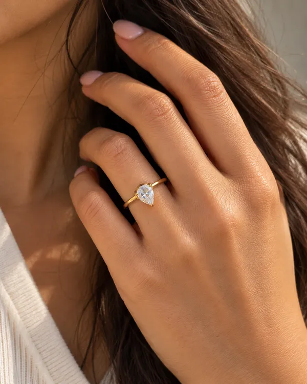 Pear_CZ_Adjustable_Wrap_Ring