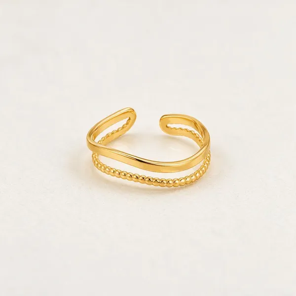 Gold_Stainless_Steel_Smooth_Beaded_Double_Band_Ring_For_Women