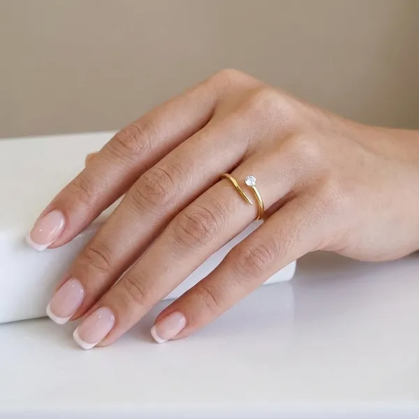 Gold_Stainless_Steel_Solitaire_Bypass_Ring_For_Women