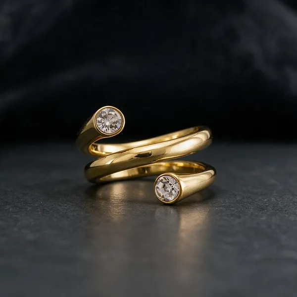 Gold_Stainless_Steel_Spiral_Crystal_Ring_For_Women