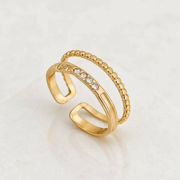 Gold_Stainless_Steel_Trio_Cz_Beaded_Double_Band_Ring_For_Women