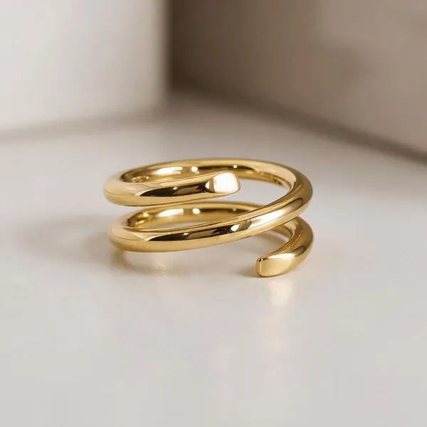 Gold_Stainless_Steel_Triple_Spiral_Wrap_Ring_For_Women