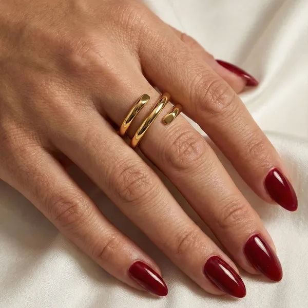 Gold_Stainless_Steel_Triple_Spiral_Wrap_Ring_For_Women