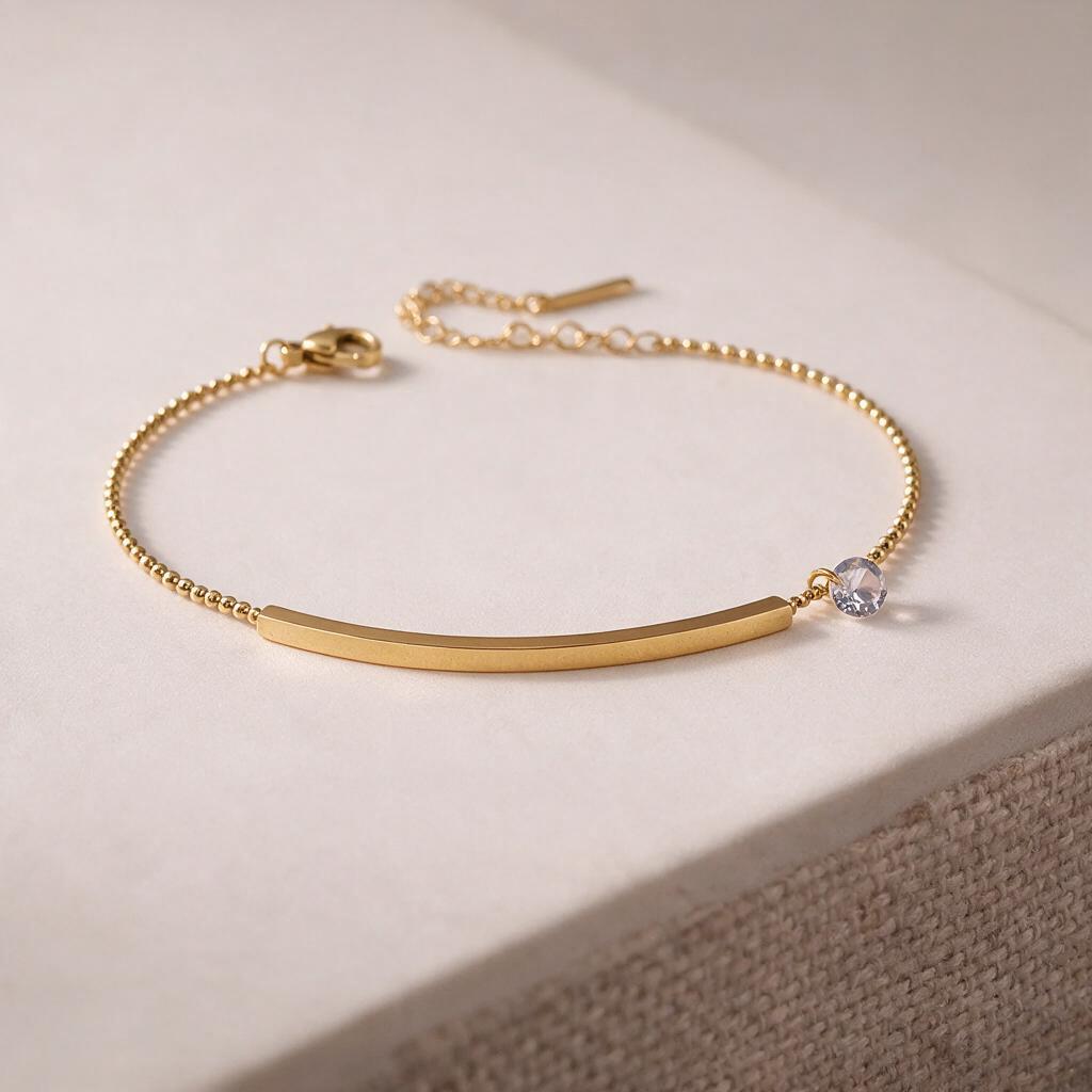 Gold_Stainless_Steel_Crystal_Bar_Chain_Anklet_For_Women