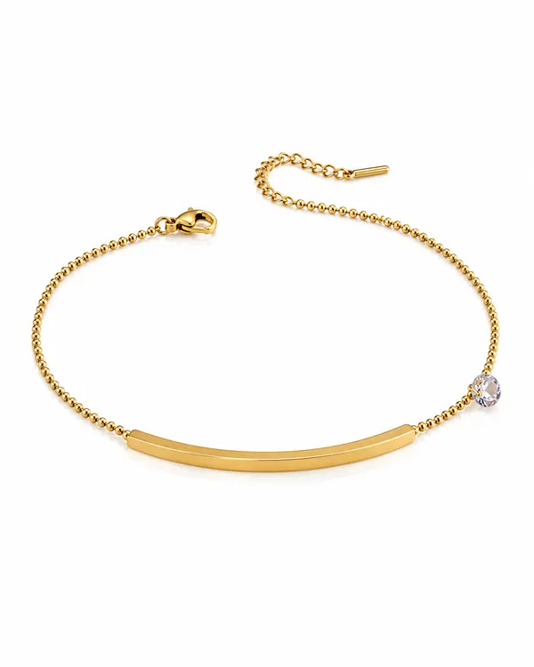 Gold_Stainless_Steel_Crystal_Bar_Chain_Anklet_For_Women
