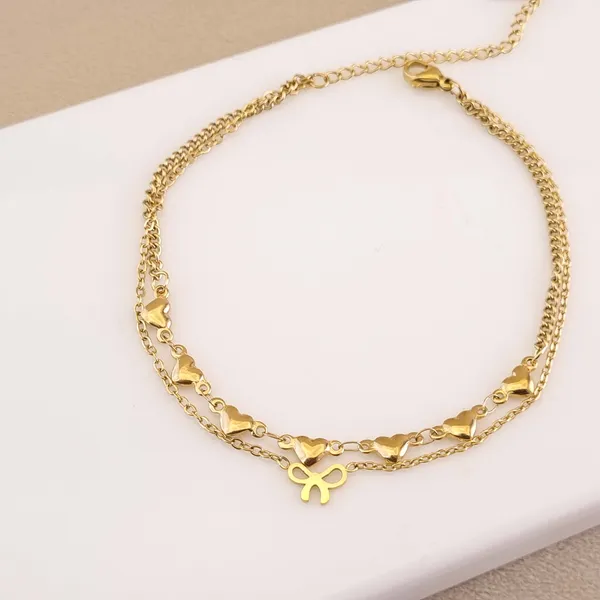 C茅leste_Heartline_Anklet