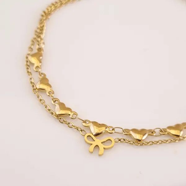 C茅leste_Heartline_Anklet