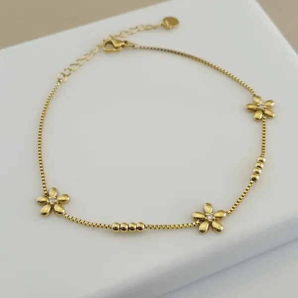 Gold_Stainless_Steel_Dainty_Bloom_Anklet_For_Women