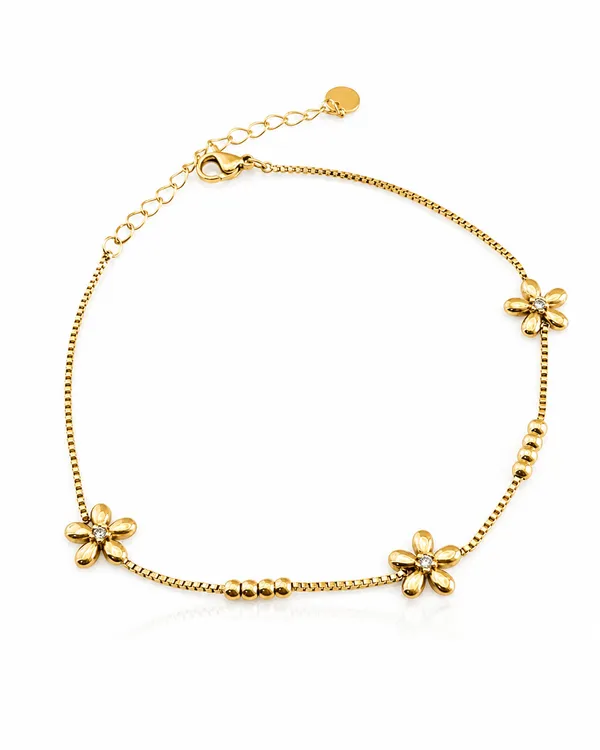 Gold_Stainless_Steel_Dainty_Bloom_Anklet_For_Women
