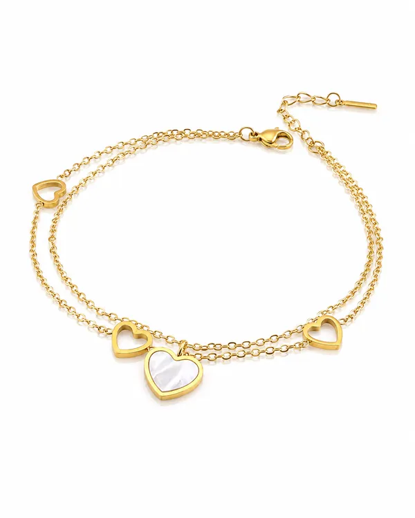Gold_Stainless_Steel_Ethereal_Heart_Anklet_For_Women