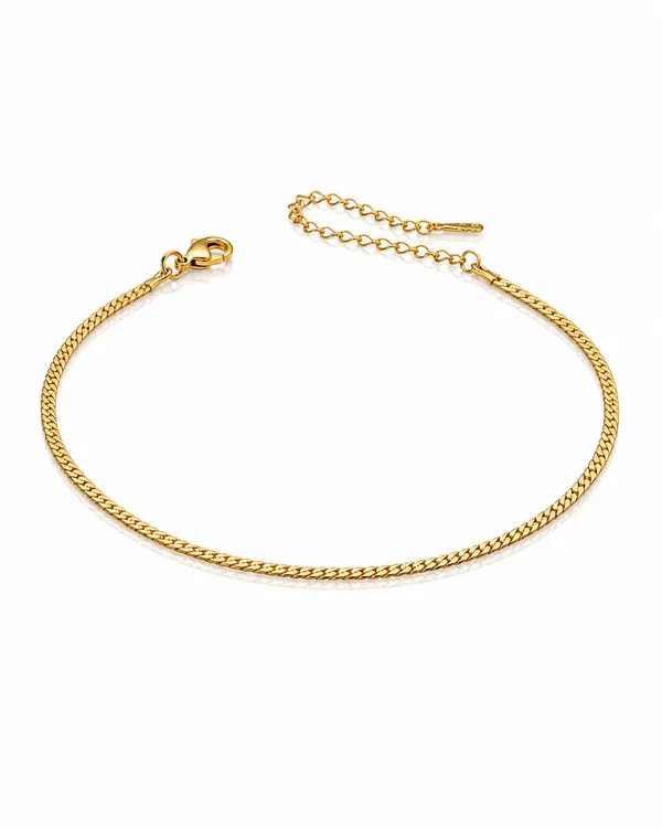 Gold_Stainless_Steel_Minimalist_Link_Anklet_For_Women