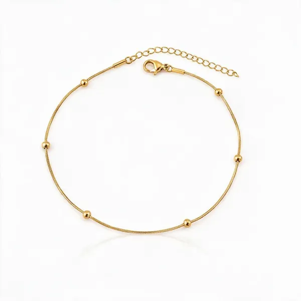 Gold_Stainless_Steel_Beadline_Anklet_For_Women