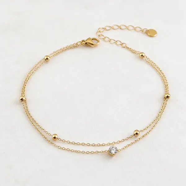 Gold_Stainless_Steel_Starlight_Anklet_For_Women