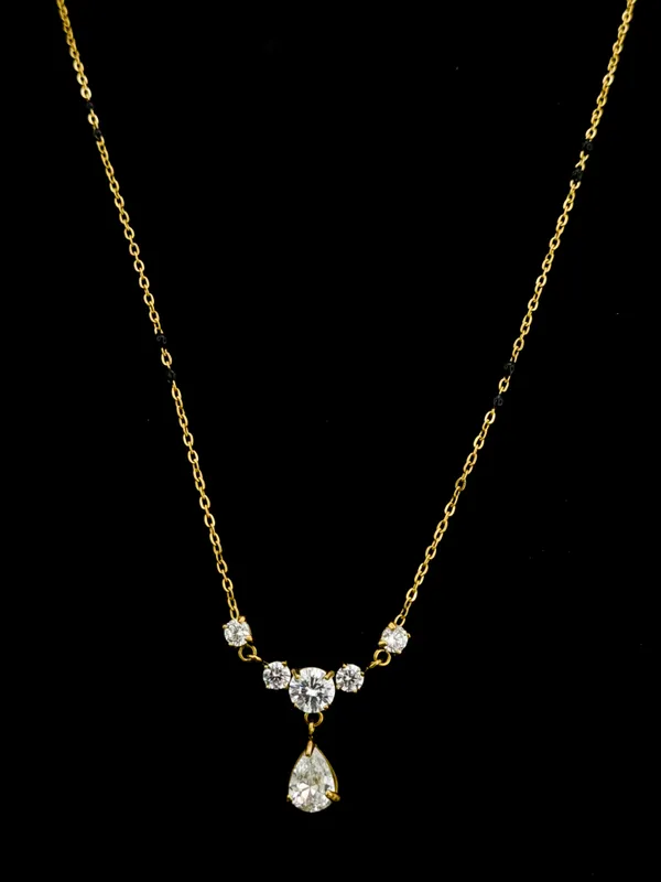 CZ_Pear_Drop_Black_Bead_Mangalsutra