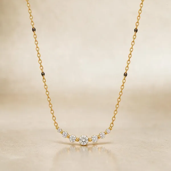 Gold_Stainless_Steel_Graduated_Cz_Arc_Mangalsutra_For_Women
