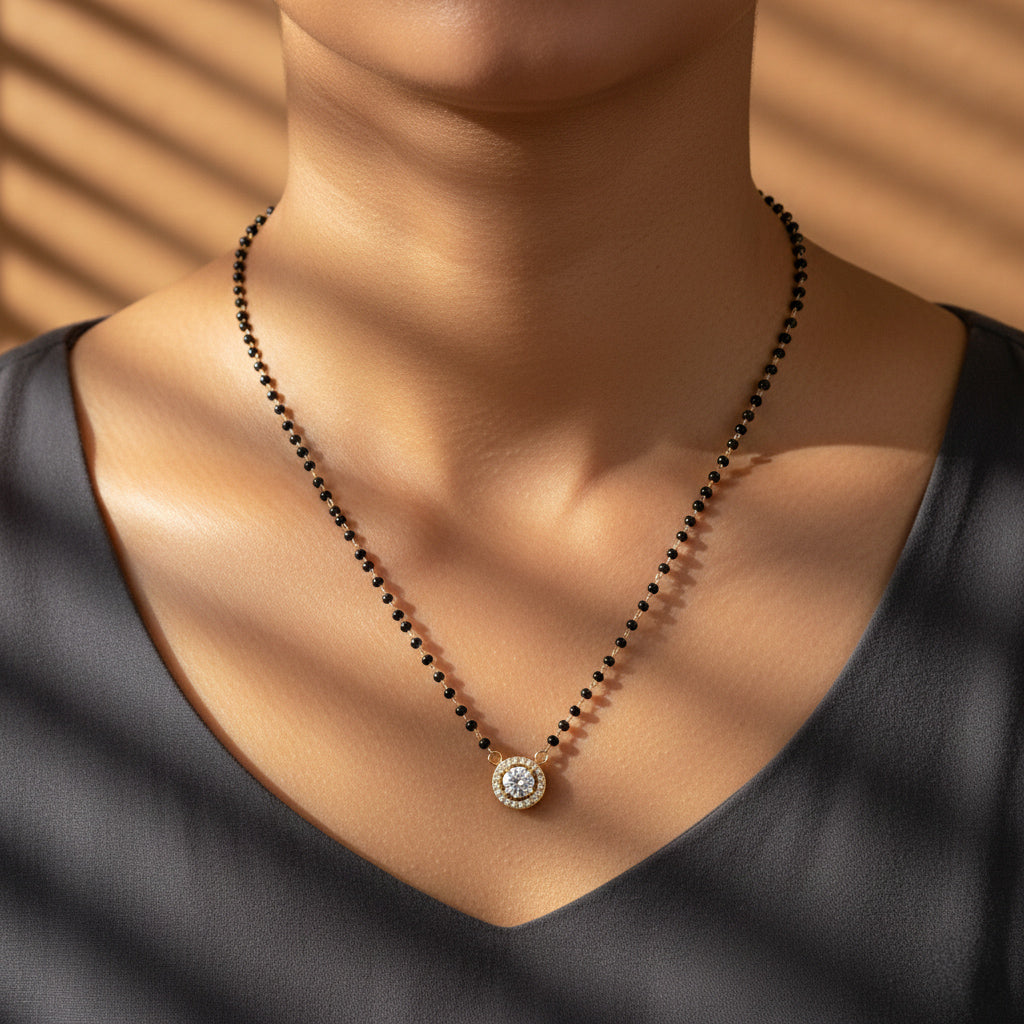 Gold_Stainless_Steel_Solitaire_Halo_Mangalsutra_For_Women