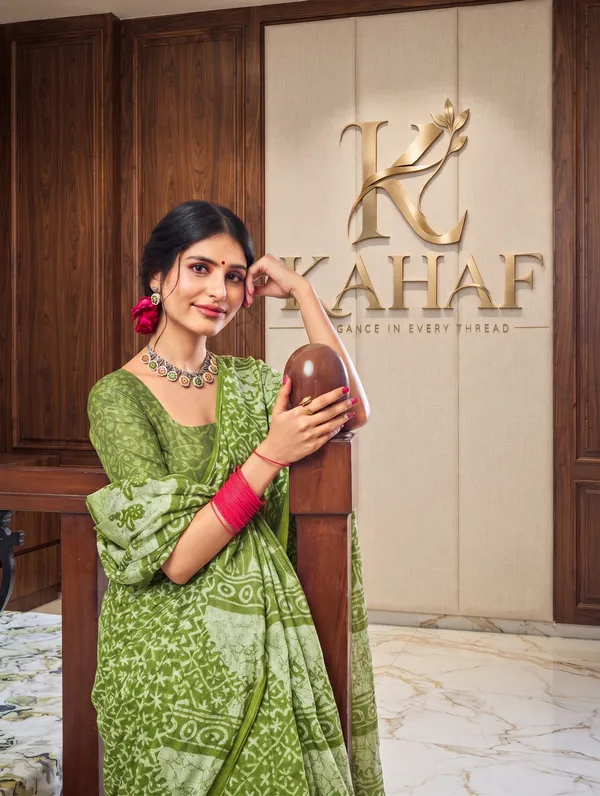 Signature_Jalpari_Green_Premium_Mal_Mal_Cotton_Saree_with_Blouse_Piece_|_Lightweight_&_Breathable_Saree_for_Women