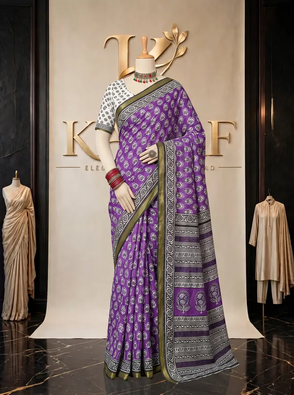 Signature_Jalpari_Premium_Purple_Mal_Mal_Cotton_Saree_with_Blouse_Piece_|_Lightweight_&_Breathable_Saree_for_Women