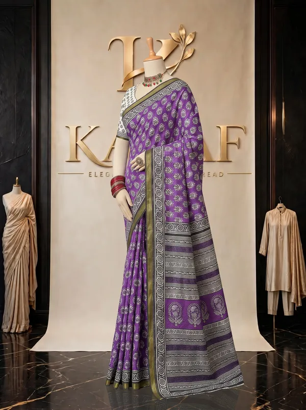 Signature_Jalpari_Premium_Purple_Mal_Mal_Cotton_Saree_with_Blouse_Piece_|_Lightweight_&_Breathable_Saree_for_Women