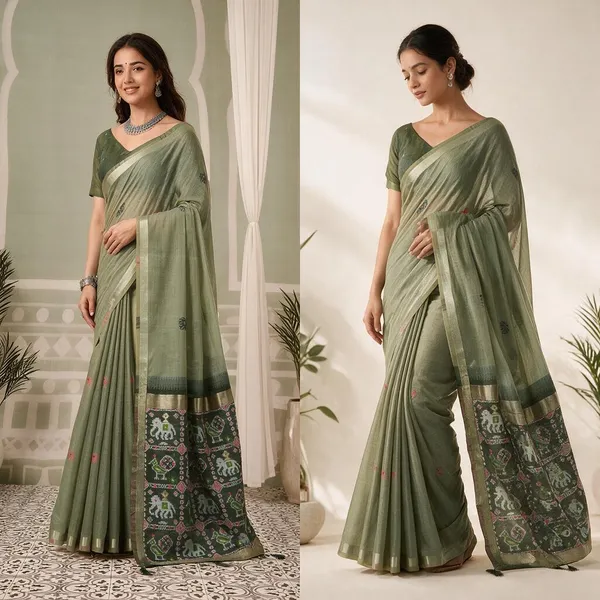 Green_Woven_Zari_Border_Patola_Pallu_Saree_For_Women